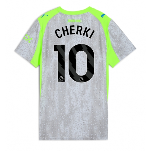 Billige Fotballdrakt Manchester City Rayan Cherki #10 Replika Tredjedrakt Dame 2025-26 Kortermet Billige Fotballdrakt Manchester City Rayan Cherki #10 Replika Tredjedrakt Dame 2025-26 Kortermet